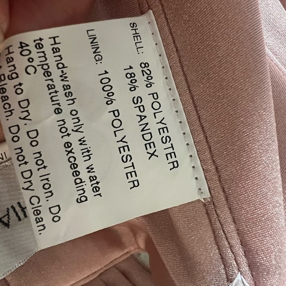 Cynthia & Sahar CS101 Off Shoulder Corset Stretch Satin Mermaid Toasted Sugar - Picture 12 of 16